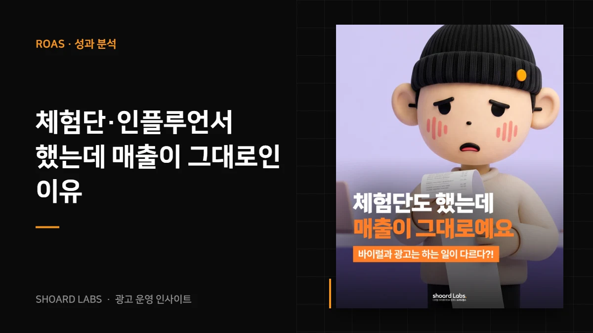 체험단·인플루언서 했는데 매출이 그대로인 이유